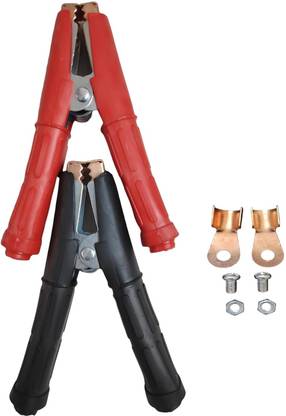 Crewbolt Fully Insulated Battery Terminal Clamp Crocodile Alligator Clip Jumper Connector 0 ft Battery Jumper Starter