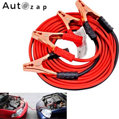 Autozap Heavy Booster Cable for jumper Leads Starting Dead Battery with Zipper Bag 5 ft Battery Jumper Cable