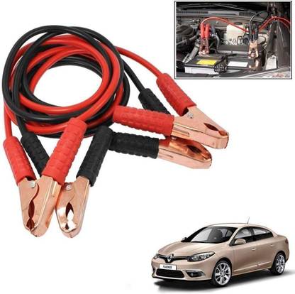 CHITURASTORE 500AMP Booster Cable with Alligator Clamps 10 ft Battery Jumper Cable