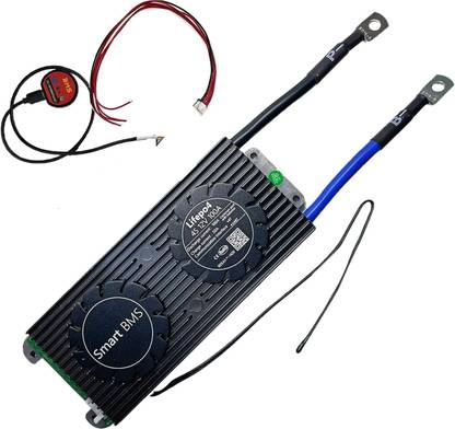 amiciSmart 100A BMS, 4S 12V Battery Management Solution for LiFePo4 Battery Type Digital Battery Tester