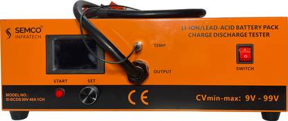 semco Lithium Ion Battery Tester 99V 40A 1CH Digital Battery Tester