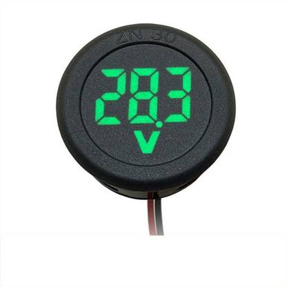 amiciSense DC 5~100V Voltmeter, 3-Digit LED Digital Display Voltage Detector Digital Battery Tester