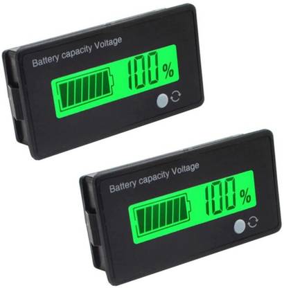 Roboway 12-84V Battery Indicator Display Charge Percentage of E-Rickshaw & E-Bikes Digital Battery Tester