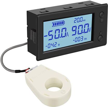 amiciSense DC 0~300V Battery Monitor, 400A 6 in 1 Bluetooth Power Meter/Coulomb Meter Digital Battery Tester