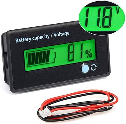 Roboway 12-84V Battery Capacity Voltage Charge Percentage of E-Rickshaw & E-Bikes Digital Battery Tester