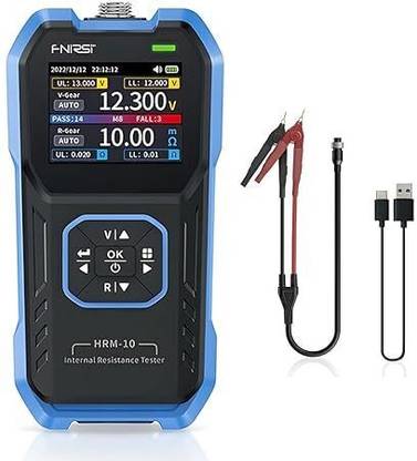 Yellow Tommy Battery Voltage & Internal Resistance Tester (HRM-10) Digital Battery Tester