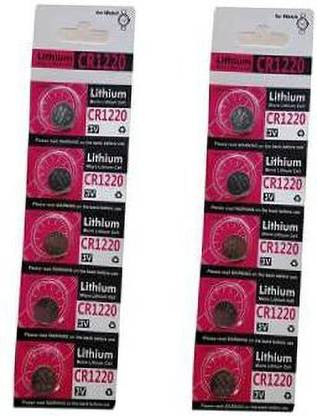 Flysmart 10 Pcs Lithium 100% Authentic CR 1220 3V Cell (Pack of 10)   Battery