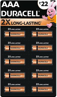 DURACELL Chota power Alkaline AAA Batteries(Pack of 10)  Battery