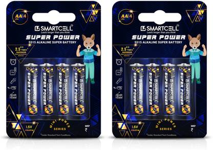 Smartcell 1.5V AA Non-Rechargeable Alkaline Mini Super Power   Battery