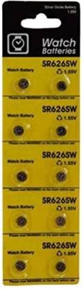 Flysmart 377 Sr 626 SW Button Cell  Silver Oxide 1.55V for Wrist Watch  Battery