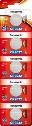 Panasonic CR- 2032/5BE 3V Lithium Button Coin Cell   Battery
