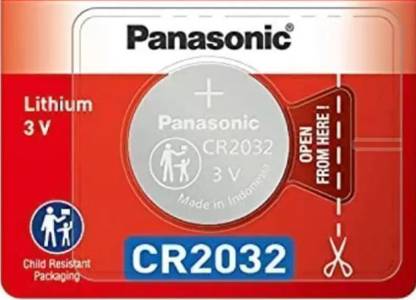 Panasonic CR2032 Coin battery used for car key remotes,glucometers,AirTag,etc (Pack of 1)  Battery
