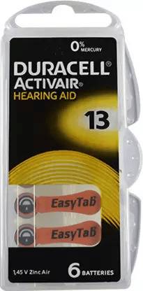 DURACELL Hearing Aid  Size 13, 1 strip (6  ))  Battery