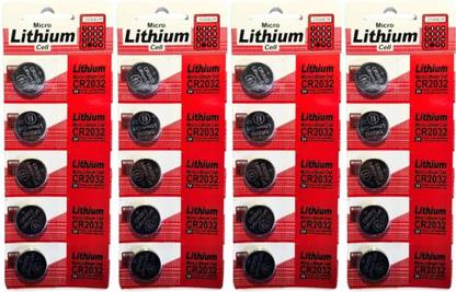 RRCART Micro Lithium Cell CR2032 Coin Type 3V Computer Motherboard CMOS Battery