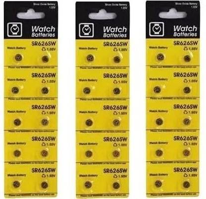 Flysmart 377 Sr 626 SW Button Cell Silver Oxide 1.55V for Wrist Watch  Battery