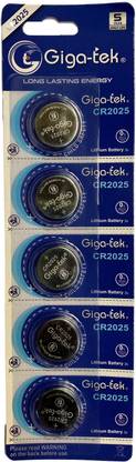 Giga-tek CR2025 3V Lithium coin cell  Battery