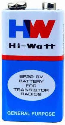 ShopTalk 9 Volt HI-WATT 9V Long Life Carbon Zinc Batteries (Pack of 1)   Battery