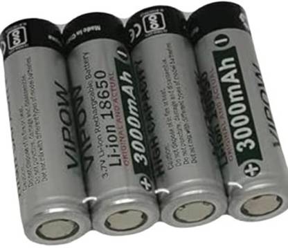 MICROUSB VIPOW 18650 3.7V 3000mAh Li-ion Rechargeable High Capacity BATTERY  Battery