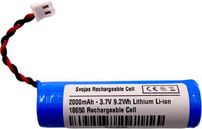 Svojas 3.7V 2000mah 3.7Wh ICR-18650 Li-ion Cell Rechargeable   Battery