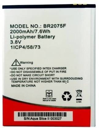 GYFD Mobile Battery For  Intex Aqua Slice 2
