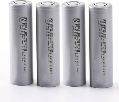 amiciSmart 3.7V 18650 True 3200mAh Lithium Ion (NMC) Rechargeable  Pack of 4  Battery