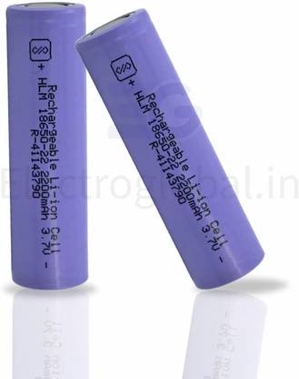 Electroglobal High-Capacity 18650 Li-ion 2200mAh Rechargeable   Battery