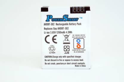Power Smart  for GoPro HD HERO3, HERO3+ and GoPro AHDBT-201, AHDBT-301, AHDBT-302  Battery