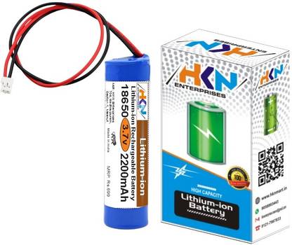 HKN 3.7V 2200mAh Lithium ion Rechargeable In Built BMS  Battery