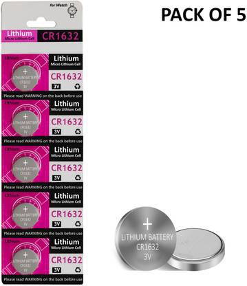 Zohlo Versatile Performance: CR-1632 Lithium Coin 3V for Watches|Cameras|Selfie stick  Battery
