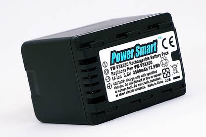 Power Smart  for Panasonic VW VBK360 and Panasonic HC V10, HC V100, HC V100M, HC V500  Battery