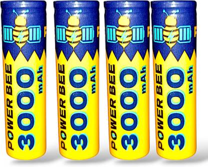 AVISRI 3000mAh 18650 Li-Ion Rechargeable(Bare Cell)High Performance 3.7V Battery(4 Pcs) Alternative Energy Electronic Hobby Kit