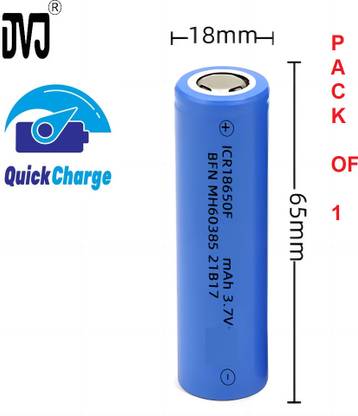 DVJ HIGH BACK UP 18650 battery li-ion 3.7V rechargeable battery cell   Battery