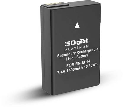 DIGITEK Extra Power 1400mAh capacity Secondary Rechargeable  ENEL14 Platinum  Battery