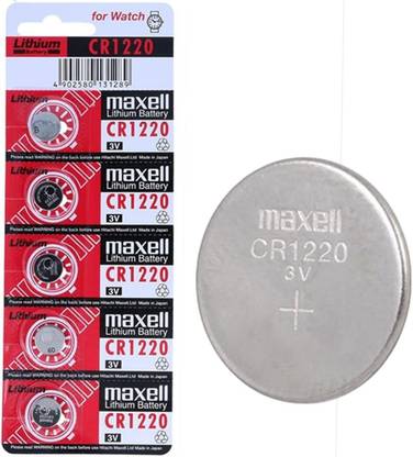 DooBuy Lithium CR1220 Coin Type 3V Micro Lithium Cell  for DVR & Watch,Pack of 5  Battery