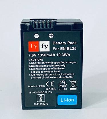Tyfy EN-EL25 Rechargeable Digital Camera  (1350Mah)  Battery