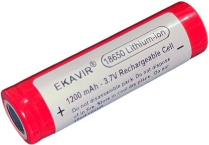 Ekavir 1200 mAh 3.7V Lithium , 18650 Cell for Trimmer, Toys, Electric vehicle Battery