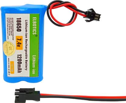 BBS ELECTRONICS 7.4V 1200mAh 18650 Good Quality Lithium-ion Rechargeable  Pack  Battery