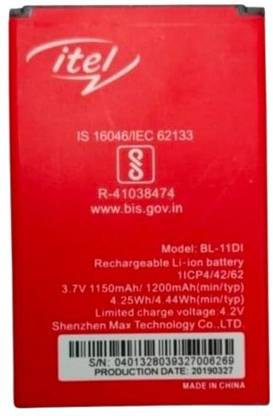 MICROUSB ITEL BL-11D1 3.7V 1150mAh/1200mAh Li-ion Rechargeable Mobile   Battery