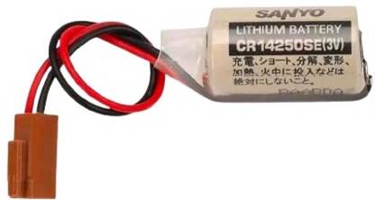 MICROUSB Sanyo CR14250SE 850mAh 3V  with Brown Connector, PLC Lithium   Battery