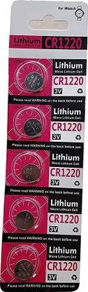 RyzCare Lithium CR1220 Coin Type 3V Micro Lithium Cell for DVR & Watch etc  Battery