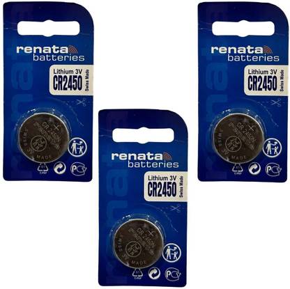 IMAGINEA 3 Pieces of Renata CR2450N Lithium Button Coin Cell  Swiss Made CR 2450 N  Battery
