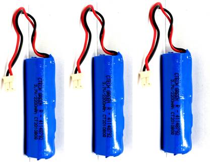 eronic 3pcs lithium battery with wire  Battery