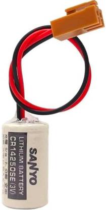 MICROUSB Sanyo CR14250SE with Brown Connector, PLC Lithium Batteries, Voltage: 3 V  Battery