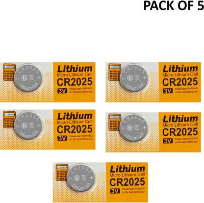 Zohlo CR2025 Coin Cell  Set for Devices,Small electronic toys,Small LED lights.  Battery
