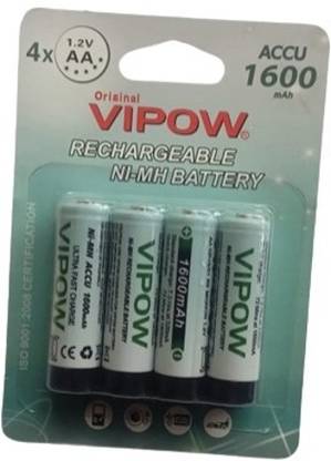 MICROUSB Vipow ACCU 1600mAh 1.2V AA Rechargeable NI-MH   Battery