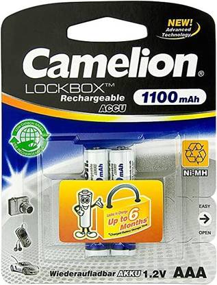 Camelion NH - AAA 1100 Lockbox BP2 Rechargeable Batteries  Battery