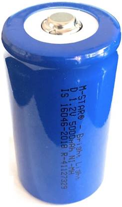 DHRUV-PRO 1.2v 5000mAh D Brite Lite Rechargeable  For Toys Torch or Other device  Battery