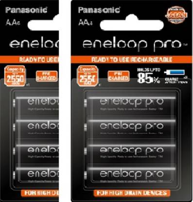 Panasonic BK3HCCE/8BN ENELOOP AA Rechargeable 2550 mAh manufactured in Japan  Battery