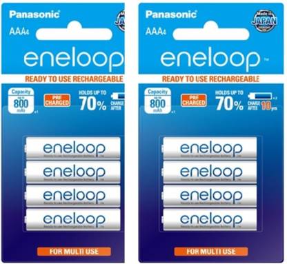 Panasonic BK4MCCE/8BN ENELOOP AAA Rechargeable 800 mAh manufactured in Japan  Battery
