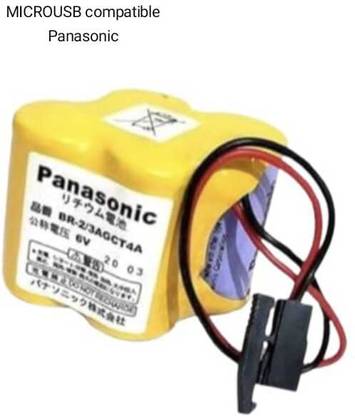 MICROUSB Panasonic BR-2/3AGCT4A 4400mAh 6V Replacement   Battery
